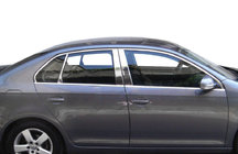 Volkswagen Jetta 2006–2011 Yttre fönsterlister (4 st, rostfritt stål) Carmos - turkiskt stål foto 2