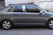 Volkswagen Jetta 2006–2011 Komplett fönsterinramning (rostfritt stål) foto 3