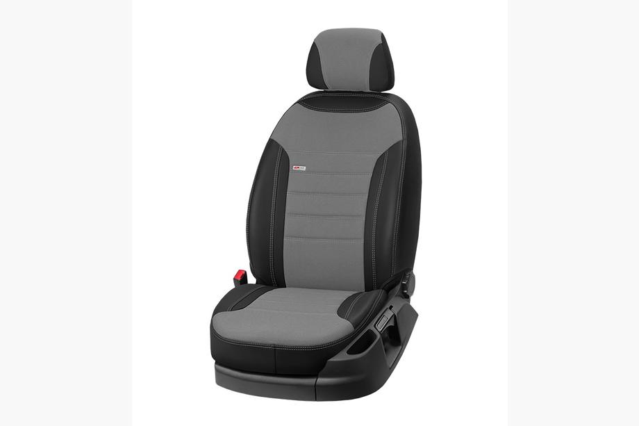 Hummer H3 2005–2010 Sätesöverdrag i konstläder + tyg Eco Classic 2020 (3 rader) Foto 8