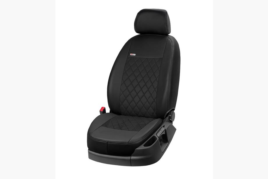 Mercedes GLE/ML class W166 2011–2018 Sätesskydd i konstläder+tyg+Alcantara Eco Prestige Antara (komplett set) Foto 2