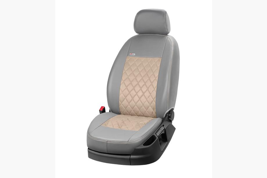 Mercedes GLE/ML class W166 2011–2018 Sätesskydd i konstläder+tyg+Alcantara Eco Prestige Antara (komplett set) Foto 14