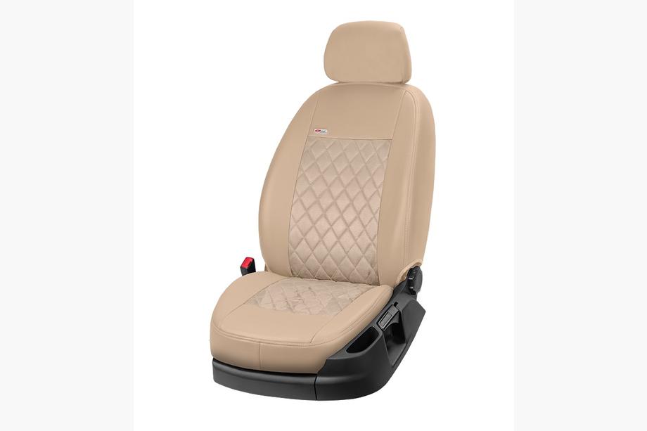 Mercedes GLE/ML class W166 2011–2018 Sätesskydd i konstläder+tyg+Alcantara Eco Prestige Antara (komplett set) Foto 15