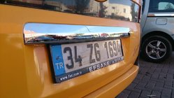 Peugeot Bipper 2008–2017 List ovanför registreringsskylten (rostfritt stål) OmsaLine – italienskt rostfritt stål foto 3