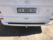 Mercedes Viano 2004–2014 Stötfångarskydd bak med bock DDU (plast) Matt foto 3