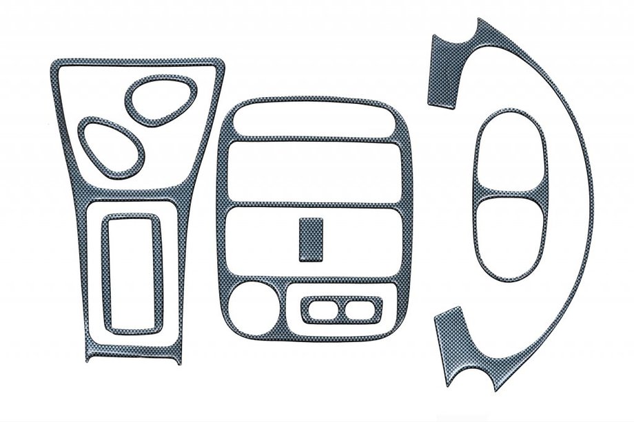 Hyundai Accent 1994–1999 Instrumentpanelskydd Aluminium Image