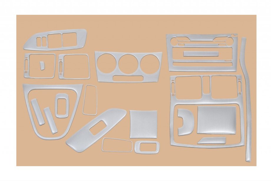 Toyota Auris 2007–2012 Instrumentpanelskydd Aluminium Image