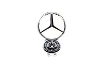 Mercedes S-class W140 1991–1998 Emblem med riktkors (med text) foto 1