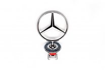 Mercedes C-klass W203 2000–2007 Emblem med riktkors (med text) foto 2