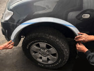 Mitsubishi L200 2006–2015 Hjulhuslister (4 st, rostfritt stål) foto 1