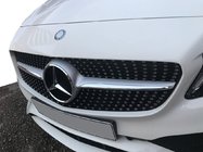 Mercedes C-class W205 2014–2021 Framgrill Diamond Silver (för Avantgarde/AMG-Line/C43 AMG) 2018+, med kamera foto 7