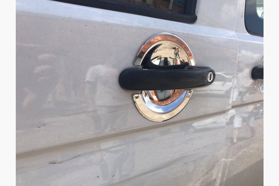Volkswagen Caddy 2004–2010 Handtagsskålar (3 st, rostfritt) Carmos – turkiskt stål, 3 st Image