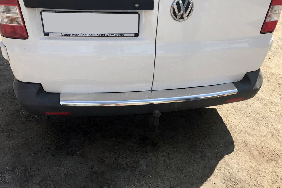 Volkswagen T5 Multivan 2003–2010 Bakre stötfångarskydd med bockning (Carmos V1, stål) Image