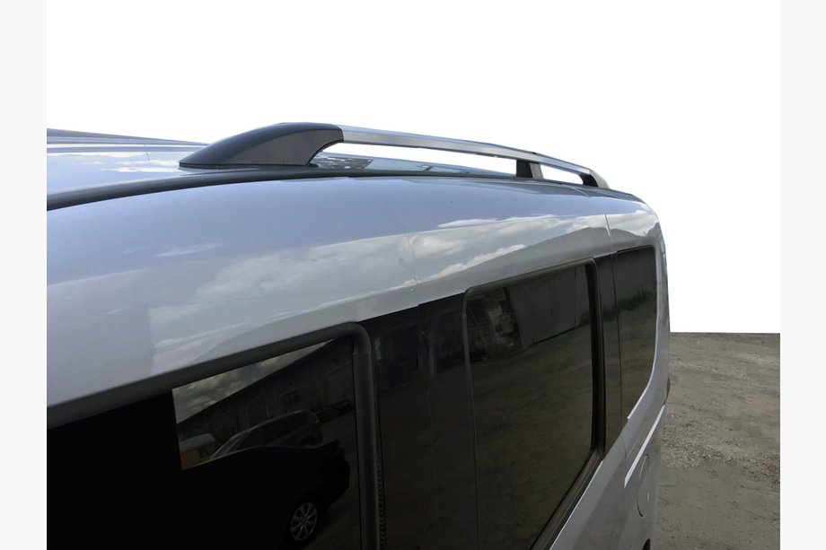 Opel Combo 2012–2018 REA!!! Takrails grå metallic (plastfötter) Image
