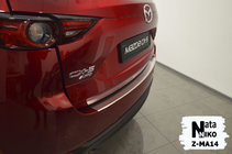 Mazda CX-5 2017–2025 Bakre stötfångarskydd med kant Nataniko (rostfritt stål) foto 2