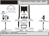 Chevrolet Aveo T200 2002–2008 Instrumentpanelslister (Hartman) foto 1
