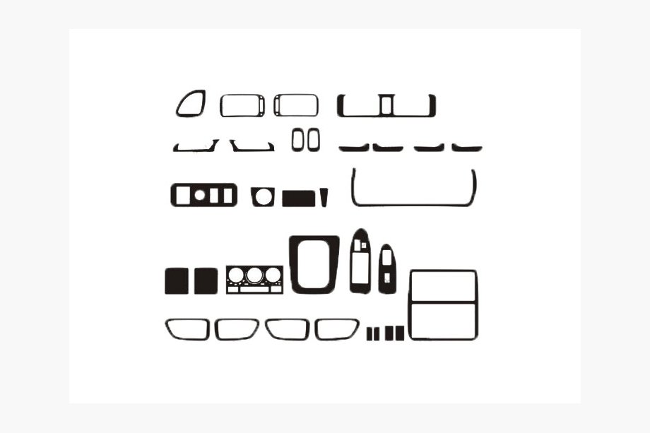 Toyota Camry 1997–2002 KAMPANJ! Instrumentpanelslister i trälook Image