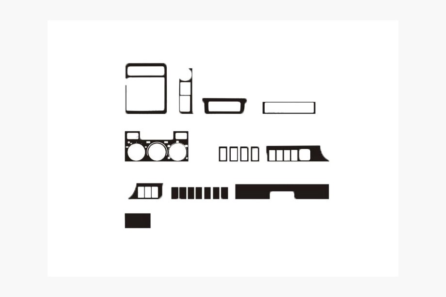 Toyota Land Cruiser 90 Prado 1996–2002 KAMPANJ! Instrumentpanelslister i trälook Image