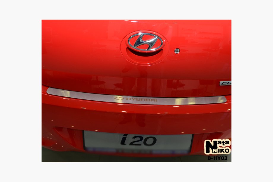 Hyundai I-20 2008–2012 Bakre stötfångarskydd Nataniko (rostfritt stål) 2010–2012 Image