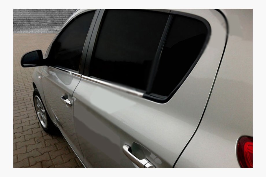 Hyundai I-20 2008–2012 Nedre fönsterlister (6 st, rostfritt stål) Image