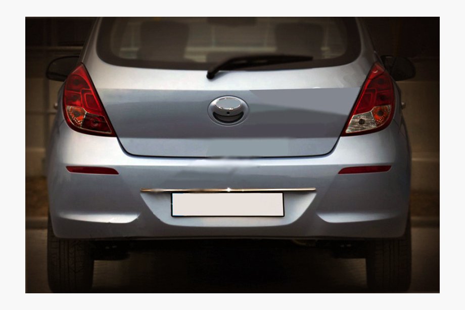 Hyundai I-20 2012–2014 Dekorlist ovanför registreringsskylten (rostfritt stål) Image