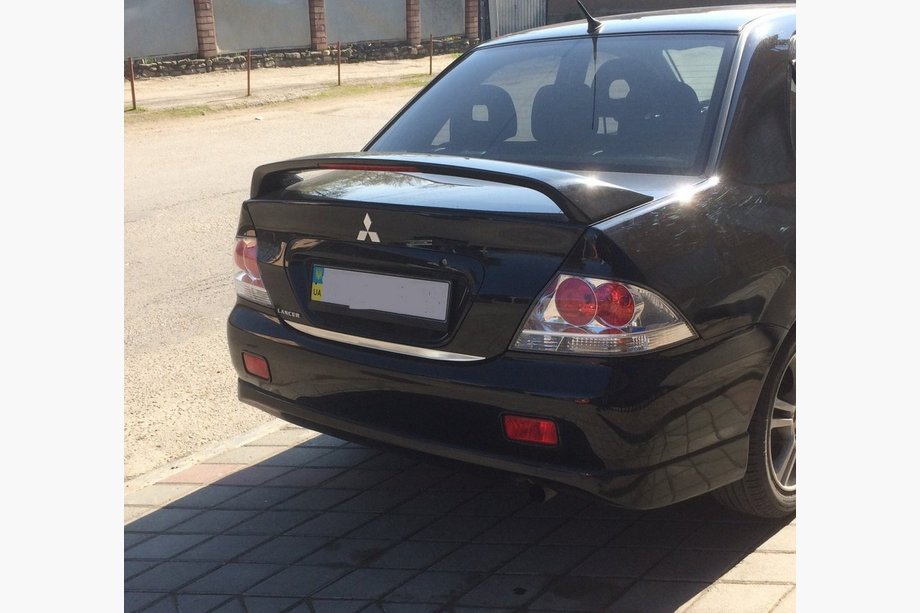 Mitsubishi Lancer 9 2004–2008 Kromlist till baklucka (rostfritt stål) Image