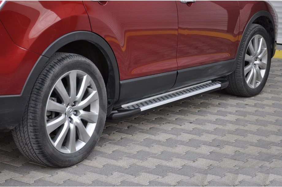 Mazda CX-9 2007–2016 Sidosteg Allmond Grey (2 st, aluminium) Image