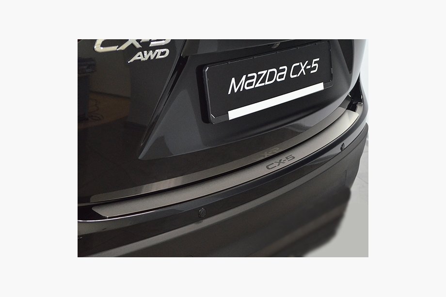 Mazda CX-5 2012–2017 Natanika lastskydd för bakre stötfångare (rostfritt stål) Image