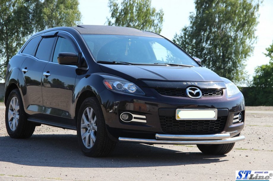 Mazda CX-7 2006–2012 Främre frontbåge ST014 (rostfritt) Foto 4