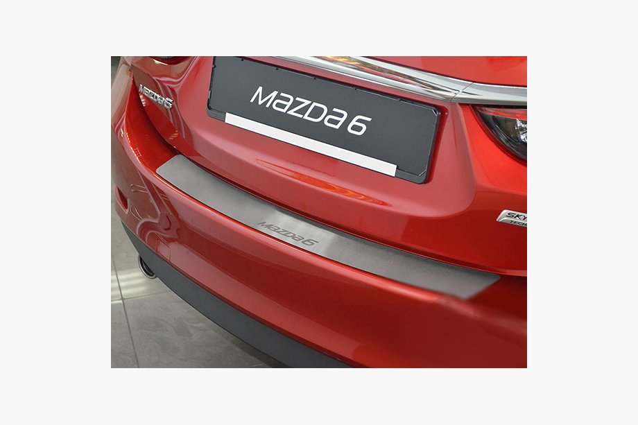 Mazda 6 2012–2024 Bakre stötfångarskydd Nataniko (4D, rostfritt stål) Image