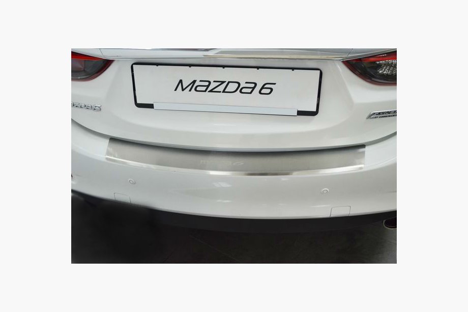 Mazda 6 2012–2024 Lastskydd bakre stötfångare med bock Nataniko (4D, rostfritt) Image