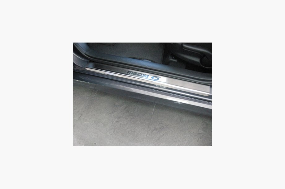 Mazda 6 2008–2012 Instegslister Nataniko (4 st, rostfritt stål) Premium - 3M tejp, 0,8 mm Image