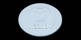 Mazda 6 2003–2008 Tanklockskåpa (rostfritt stål) foto 1