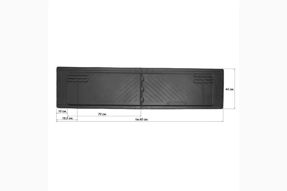 Volkswagen T6 2015–2024 Bakre gummimattor för kupén (2 st, Stingray) Image