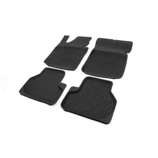 Gummimattor för kupén med upphöjd kant (4 st, Polytep) Seat Leon 2005–2012 foto 1