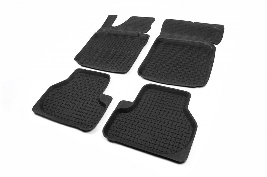 Seat Leon 2005–2012 Gummimattor för kupén med upphöjd kant (4 st, Polytep) Image