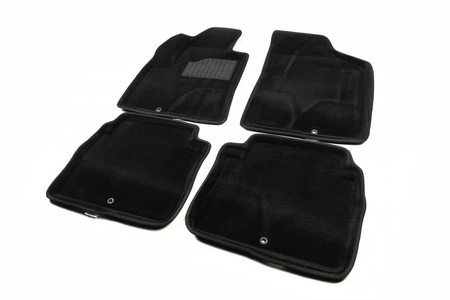 Hyundai Santa Fe 2 2006–2012 3D textilmattor för kupén (Seintex) Image