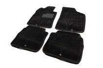 Hyundai Santa Fe 2 2006–2012 3D textilmattor för kupén (Seintex) foto 1