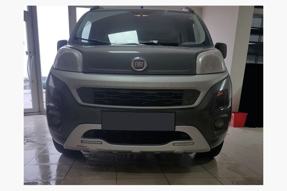 Peugeot Bipper 2008–2017 Frontlip med LED (2014+, för lackering) Image