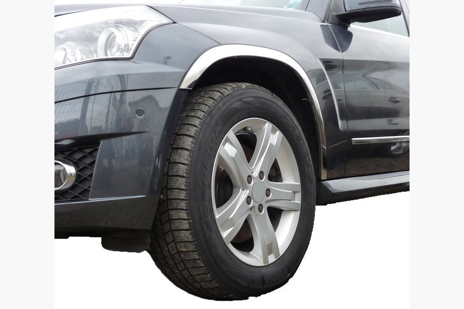 Mercedes GLK class X204 2008–2015 Hjulhuslister (4 st, rostfritt stål) Image