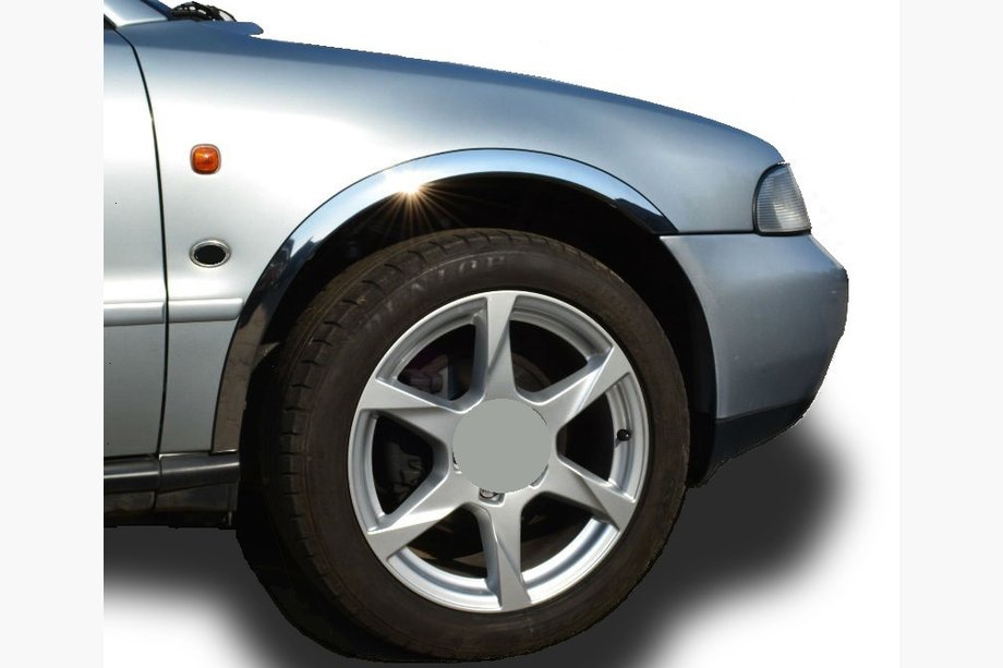 Audi A4 B5 1994–2001 Hjulhuslister (4 st, rostfritt stål) Image