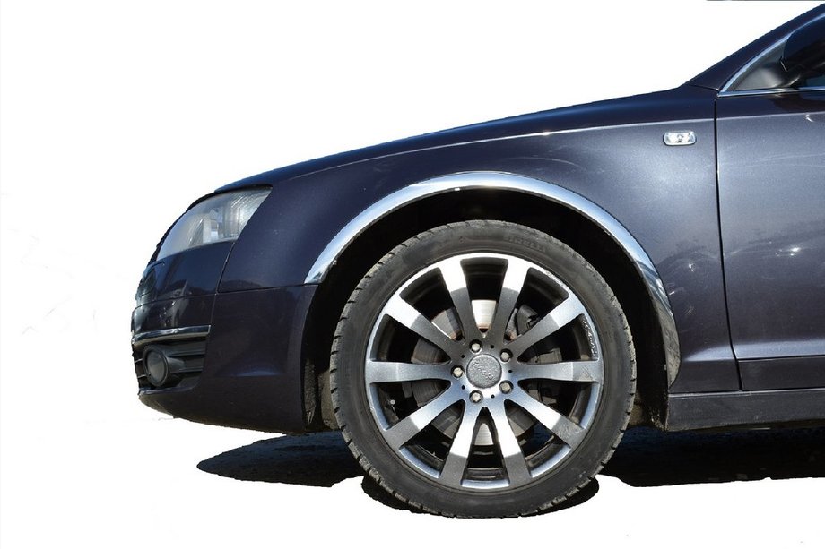 Audi A6 C6 2004–2011 Hjulhuslister (4 st, rostfritt stål) Image