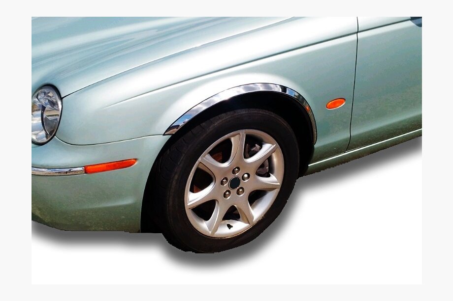 Jaguar X-Type 2001–2009 Hjulhuslister (4 st, rostfritt stål) Image