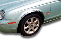 Jaguar X-Type 2001–2009 Hjulhuslister (4 st, rostfritt stål) foto 1