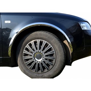 Hjulhuslister (4 st, rostfritt stål) Audi A4 B6 2000–2004 foto 1