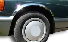 Mercedes S-class W126 1979–1991 Hjulhuslister (4 st, rostfritt stål) foto 1