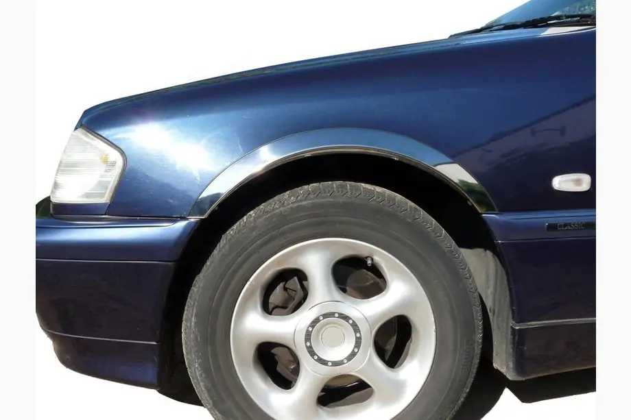 Mercedes C-class W202 1993–2001 Hjulhuslister (4 st, rostfritt stål) Image