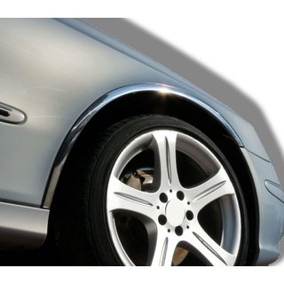 Hjulhuslister (4 st, rostfritt stål) Mercedes E-klass W211 2002–2009 foto 1