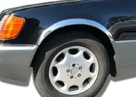 Mercedes S-class W140 1991–1998 Skärmkantslister (Short/Long, 4 st, rostfritt) foto 1