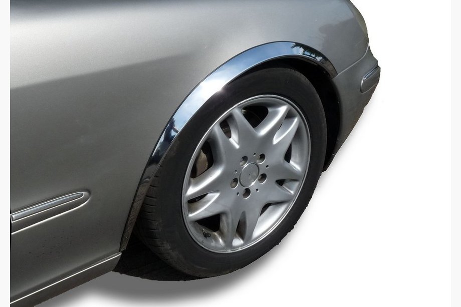 Mercedes S-klass W220 1998–2005 Hjulhuslister (4 st, rostfritt stål) Image