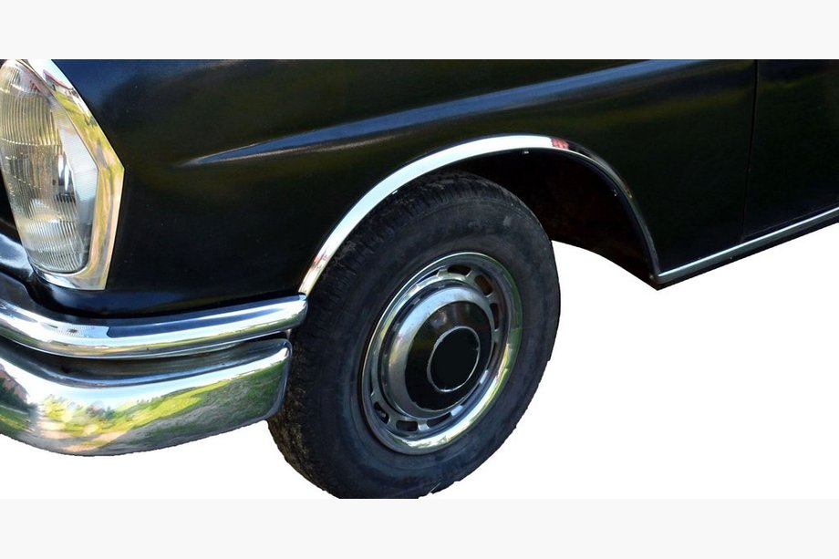 Mercedes W108 1965–1972 Hjulhuslister (4 st, rostfritt stål) Image